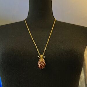 Joan Rivers Gold and Ruby Necklace Elegant Jewelry